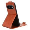 Google Pixel 11 Pro XL Vertical Flip Case with Stand - Brown