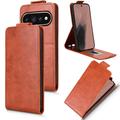 Google Pixel 11 Pro XL Vertical Flip Case with Stand - Brown