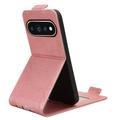 Google Pixel 11 Pro XL Vertical Flip Case with Stand - Rose Gold