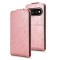 Google Pixel 11 Pro XL Vertical Flip Case with Stand - Rose Gold