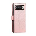 Google Pixel 11 Pro XL Mandala Wallet Case with Wrist Strap - Pink