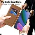 Google Pixel 11 Stylish Magnetic Flip Case with RFID Card Slots - Brown
