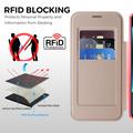 Google Pixel 11 Stylish Magnetic Flip Case with RFID Card Slots - Pink