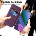 Google Pixel 11 Stylish Magnetic Flip Case with RFID Card Slots - Purple