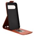 Google Pixel 11/11 Pro Vertical Flip Case with Stand - Brown