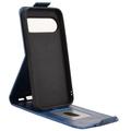 Google Pixel 11/11 Pro Vertical Flip Case with Stand - Dark Blue