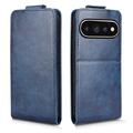 Google Pixel 11/11 Pro Vertical Flip Case with Stand - Dark Blue