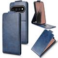 Google Pixel 11/11 Pro Vertical Flip Case with Stand - Dark Blue