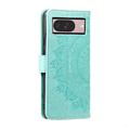 Google Pixel 11 Mandala Wallet Case with Wrist Strap - Mint Green
