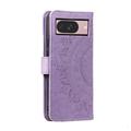 Google Pixel 11 Mandala Wallet Case with Wrist Strap - Purple