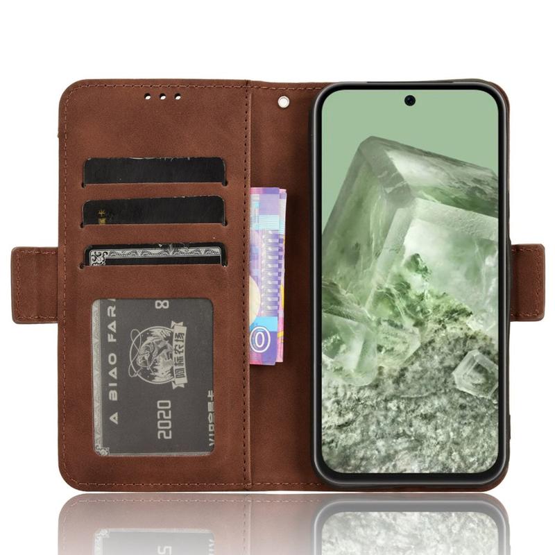 thumbnail image 2 of Wallet Case For Google Pixel 8A With Detachable Strap | Leather Phone Cover With Card Slots & Kickstand 2 of 12