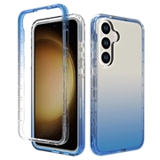 Samsung Galaxy S24+ Gradient Series Hybrid Case - Blue / Transparent