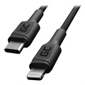 Green Cell Power Stream Braided USB-C / Lightning Cable - 1m - Black