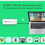 Green Cell PowerPlay Pro 20800mAh Power Bank 65W - Silver