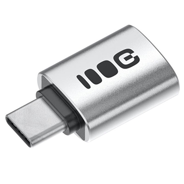 Green Cell USB-C to USB-A OTG Adapter - 480Mbps, 2.4A, 12W - Silver