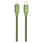 GreyLime 18W Braided USB-C / Lightning Cable - MFi Certified - 1m