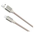 GreyLime Braided USB-A / Lightning Cable - MFi Certified - 1m - Beige