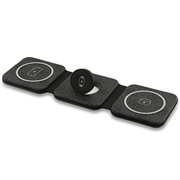 Guess 4G 3-in-1 MagSafe Magnetic Wireless Charger - Black