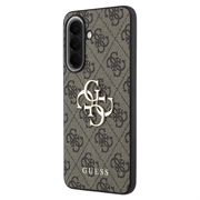 Samsung Galaxy A37 Guess 4G Big Metal Logo Hybrid Case - Brown