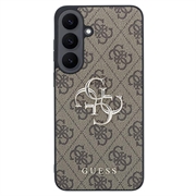 Samsung Galaxy S26 FE Guess 4G Big Metal Logo Hybrid Case - Brown