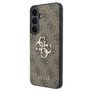 Samsung Galaxy S26 FE Guess 4G Big Metal Logo Hybrid Case - Brown