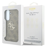 Samsung Galaxy S26 FE Guess 4G Big Metal Logo Hybrid Case - Brown