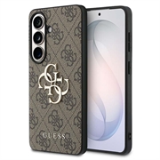 Samsung Galaxy S26+ Guess 4G Big Metal Logo Hybrid Case - Brown