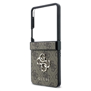 Samsung Galaxy Z Flip8 Guess 4G Big Metal Logo Hybrid Case - Brown