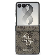 Samsung Galaxy Z Flip8 Guess 4G Big Metal Logo Hybrid Case - Brown