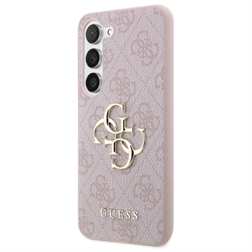 Guess 4G Big Metal Logo Samsung Galaxy S23 5G Hybrid Case - Pink