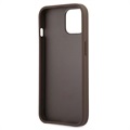 Guess 4G Big Metal Logo iPhone 13 Hybrid Case - Brown