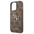 Guess 4G Big Metal Logo iPhone 13 Pro Max Hybrid Case - Brown