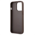 Guess 4G Big Metal Logo iPhone 13 Pro Max Hybrid Case - Brown