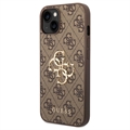 Guess 4G Big Metal Logo iPhone 14 Plus Hybrid Case - Brown