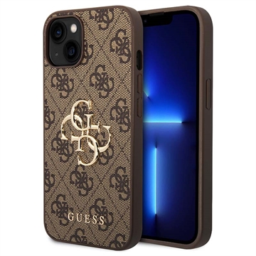 iPhone 15 Guess 4G Big Metal Logo Hybrid Case