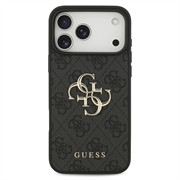iPhone 18 Pro Max Guess 4G Big Metal Logo Hybrid Case - Grey