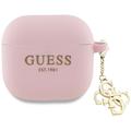 AirPods 4 Guess 4G Charm Silicone Case - Pink