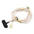Guess 4G Charm Crossbody Strap & USB-C Cable - 1.5m - Beige