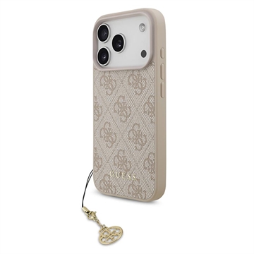 iPhone 17 Pro Guess 4G Charm Hybrid Case - MagSafe Compatible - Pink