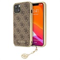 Guess 4G Charms Collection iPhone 13 Hybrid Case - Brown
