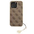 Guess 4G Charms Collection iPhone 13 Pro Max Hybrid Case - Brown