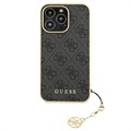 Guess 4G Charms Collection iPhone 13 Pro Max Hybrid Case - Grey