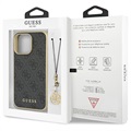 Guess 4G Charms Collection iPhone 13 Pro Max Hybrid Case - Grey