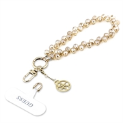 Guess 4G Crystals Charm Universal Wrist Strap - Gold