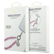 Guess 4G Crystals Charm Universal Wrist Strap - Pink