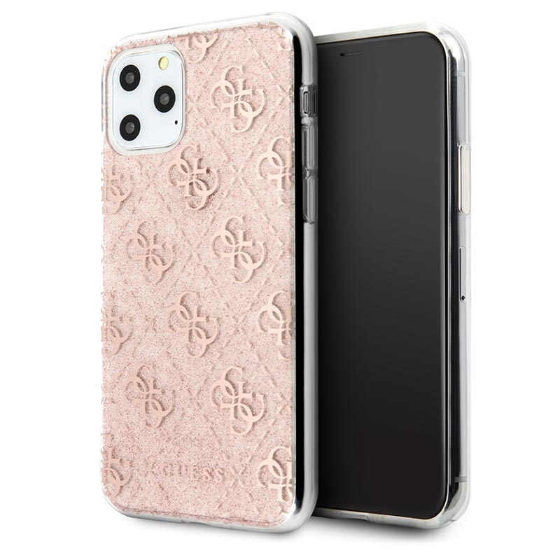 Guess 4G Glitter Collection iPhone 11 Pro Max Case Pink