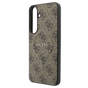 Samsung Galaxy S26 FE Guess 4G Gold Frame Case - MagSafe Compatible - Brown