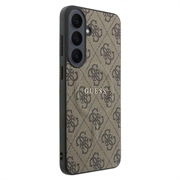 Samsung Galaxy S26 FE Guess 4G Gold Frame Case - MagSafe Compatible - Brown