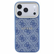 iPhone 18 Pro Guess 4G Gold Frame Case - MagSafe Compatible - Blue