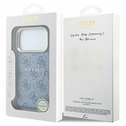iPhone 18 Pro Guess 4G Gold Frame Case - MagSafe Compatible - Blue